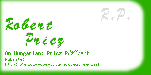 robert pricz business card